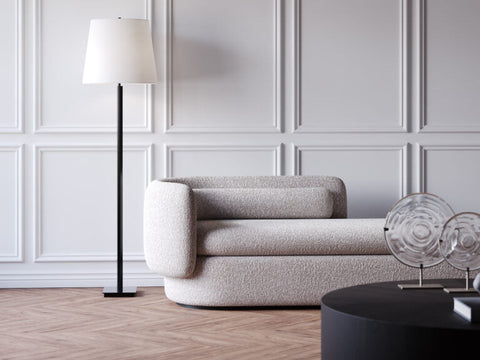 Contemporary Rebecca Stick Floor Lamp in Bronze