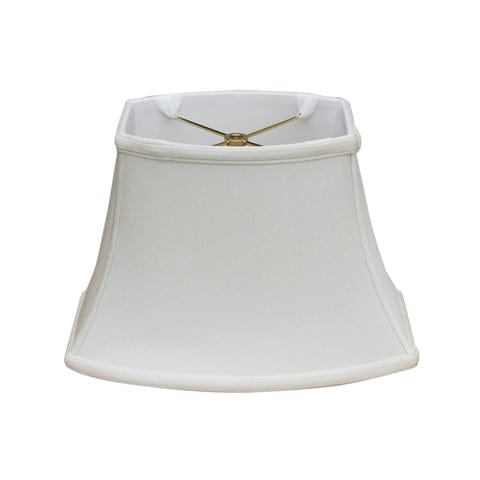 Rectangle Oval Bell Supreme Satin Lamp Shade - Off White