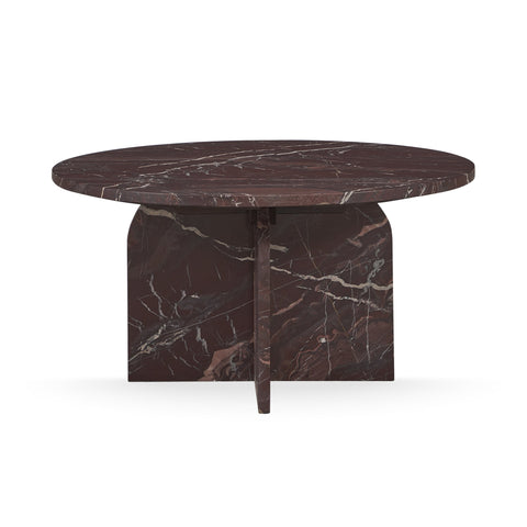 Reilly Timeless Minimalist Marble Drum Coffee Table