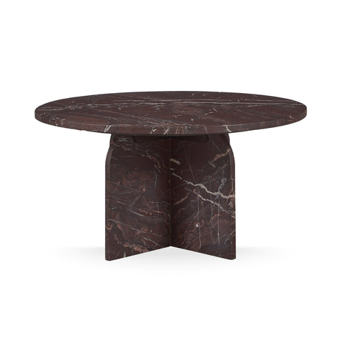 Reilly Timeless Minimalist Marble Drum Coffee Table