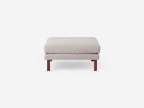 Timeless Minimalist Modern Pouf Ottoman with Cylinder Leg