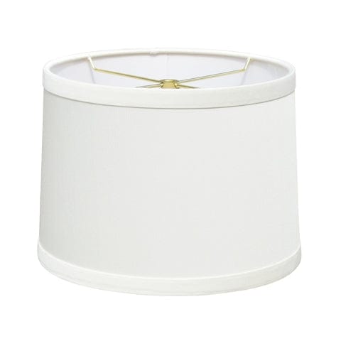 Retro Drum Hard Back/W Trim Anna Lamp Shade - Egg Shell