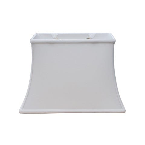 Retro Oblong Bell Anna Rayon Lamp Shade - Off White
