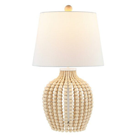 Rewli Bohemian Beaded Drum Accent Table Lamp