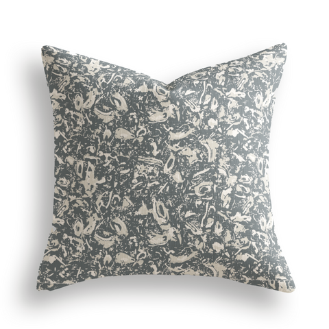 River Reef Throw Pillow in Navy