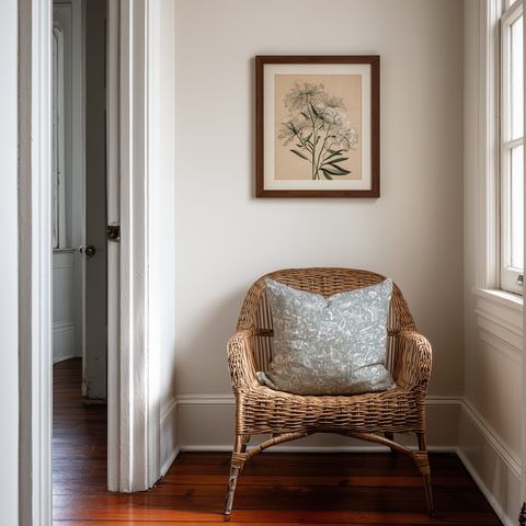 River Reef Throw Pillow in Piazza