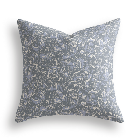 River Reef Throw Pillow in Royal