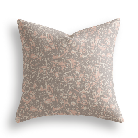 River Reef Throw Pillow in Sunset
