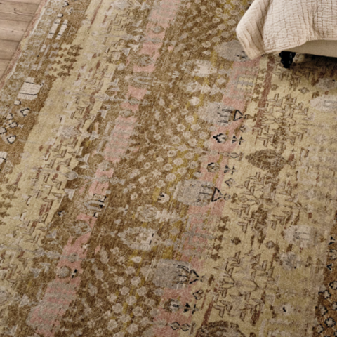 Bohemian Medallion Rectangle Rug in Brown - 8' x 10'