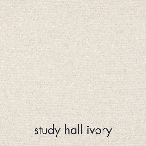 Timeless Minimalist Armless Club Lounge Chair in Study Hall Ivory