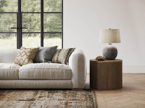 Rockwood Rustic Accent Round Table Lamp