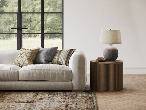 Rockwood Rustic Drum Accent Table Lamp