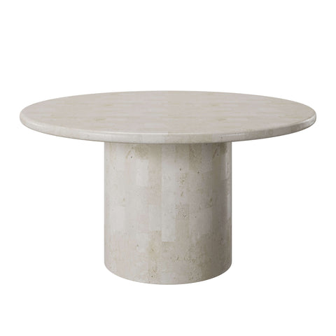 Paradis Round Dining Table | Spanish Beige Marble