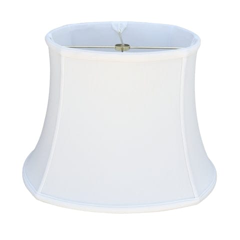 Rounded Square Bell Anna Rayon Lamp Shade - White