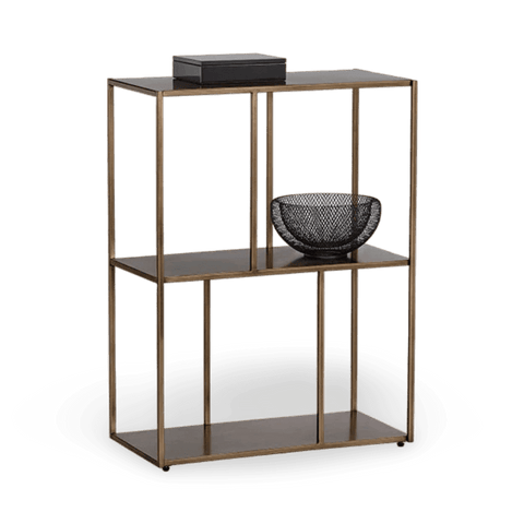 Eiffel Modern Antique Gold Bookcase