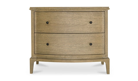 Sadie Artful Traditionalist Curved Nightstand