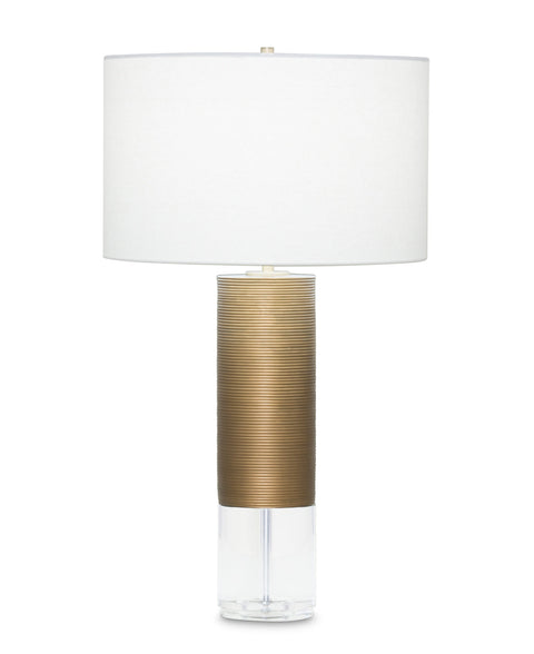Accent Ambient Contemporary Column Drum Table Lamp