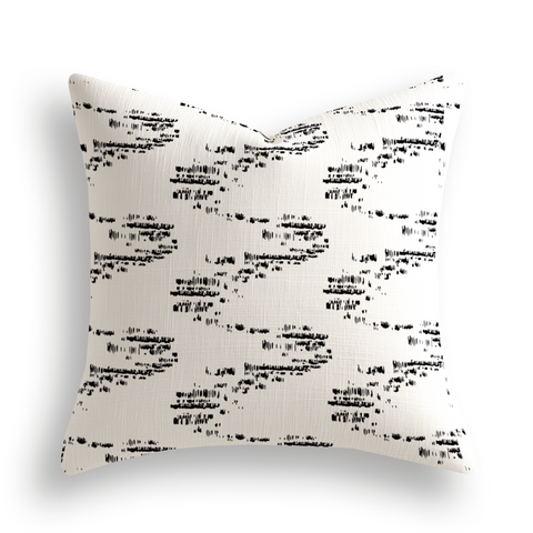 Salt Marsh Throw Pillow in Jet