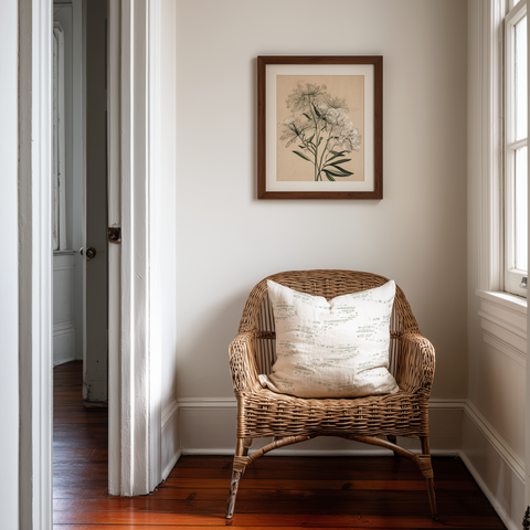 Salt Marsh Throw Pillow in Laurel