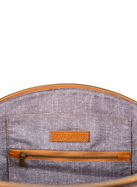 Casual Geometric Handwoven Baguette Bag with Zipper