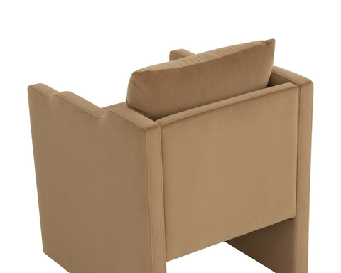 Timeless Minimalist Contemporary Parsons Upholstered Lounge Chair