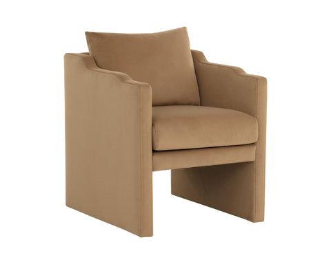 Timeless Minimalist Contemporary Parsons Upholstered Lounge Chair