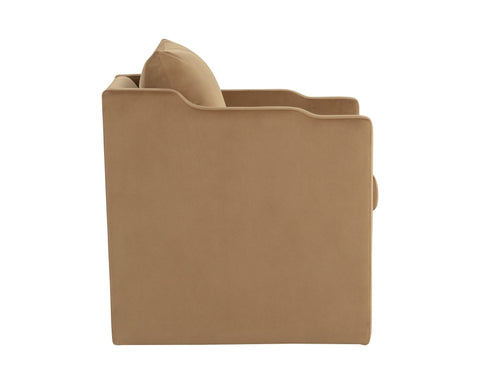 Timeless Minimalist Contemporary Parsons Upholstered Lounge Chair