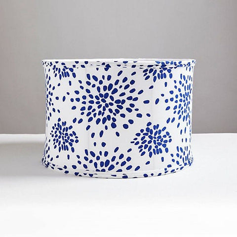 Scalamandré Jamboree Drum Shade | Blue on White