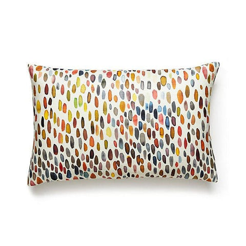 Contemporary Graphic Linen Lumbar Pillow