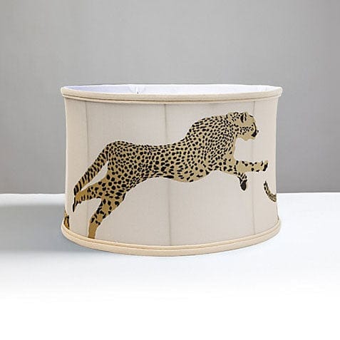 Scalamandré Leaping Cheetah Drum Shade | Dune