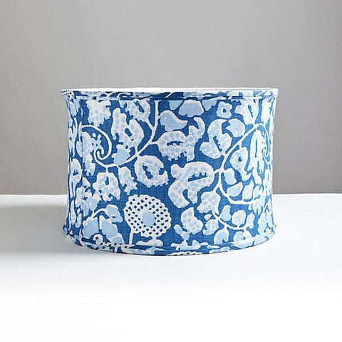 Scalamandré Maiden Floral Drum Shade | Denim
