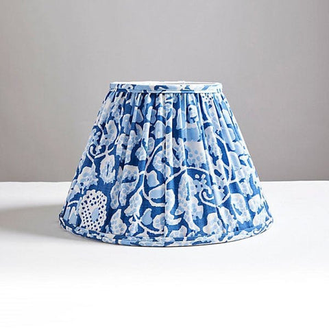 Scalamandré Maiden Floral Pleated Shade | Denim