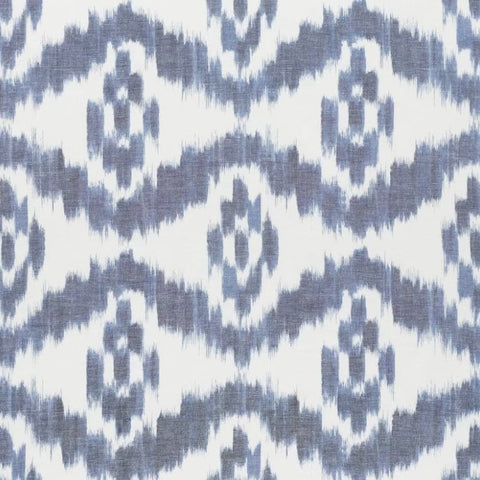 Schumacher - Chambray Madaket Ikat Gathered Shades - Two Sizes