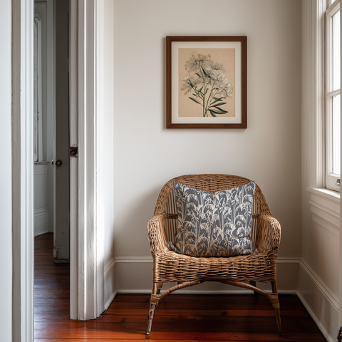 Seabrook Throw Pillow in Storm