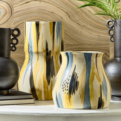 Decorating Essentials Handcrafted Asymmetrical Table Vase