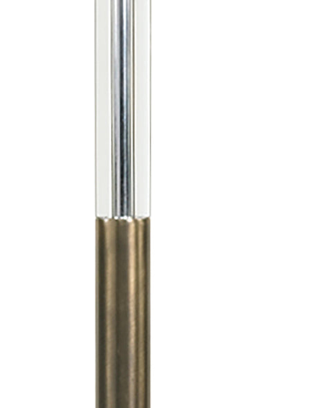 Severn Modern Column Floor Lamp in Brass