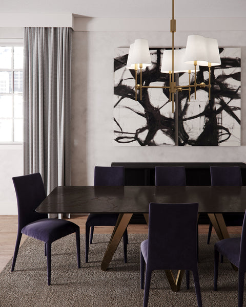 Seymour Modern Elegant Candelabra Chandelier Ceiling Light