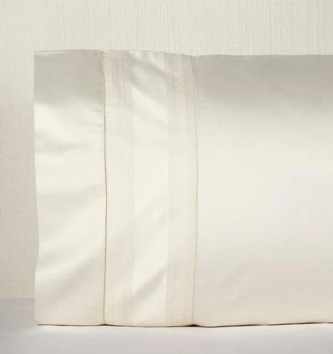 Quiet Luxury Solid Sateen Pillowcase with Hemstitching