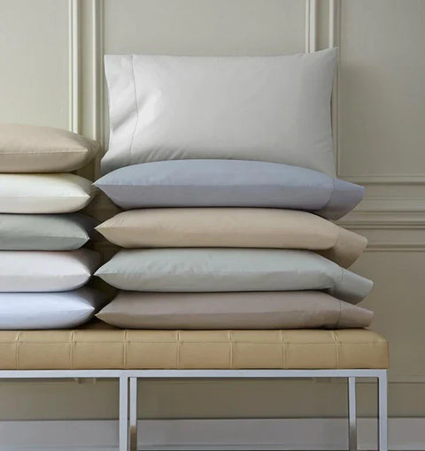 Minimalist Hemstitching Cotton Percale Pillowcase