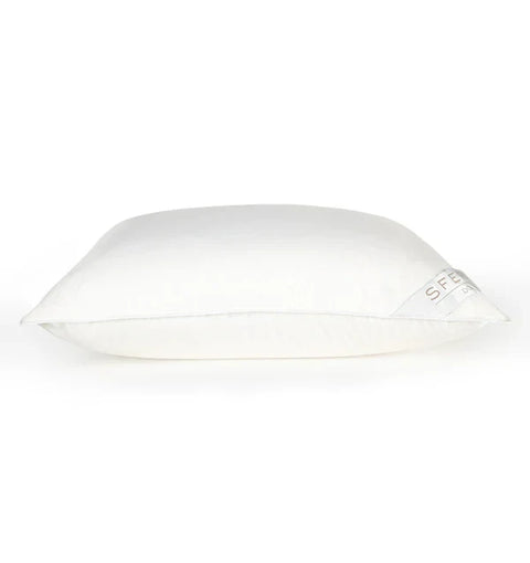 Classic Minimalist Euro Cushion in Solid White Square