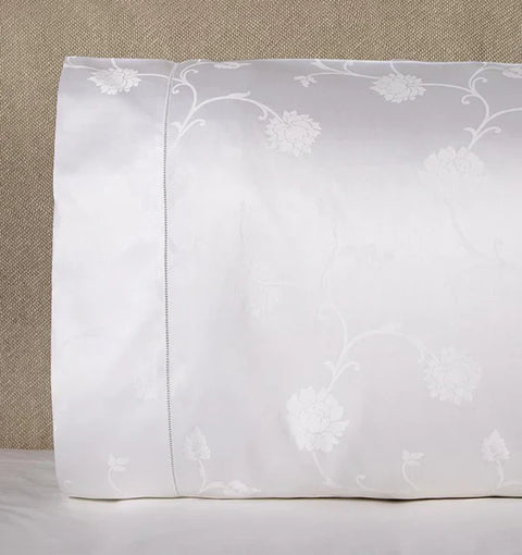 Traditional Floral Egyptian Cotton Sateen Hemstitching Pillowcase