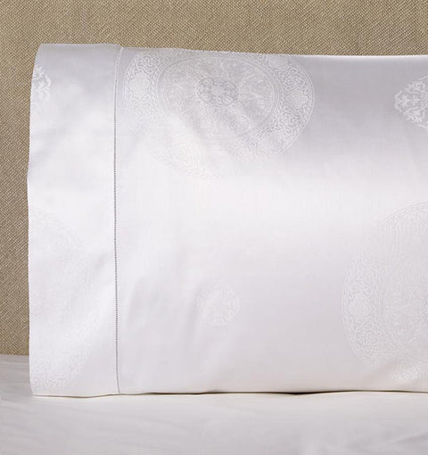 Modern Geometric Egyptian Cotton Pillowcase with Hemstitching