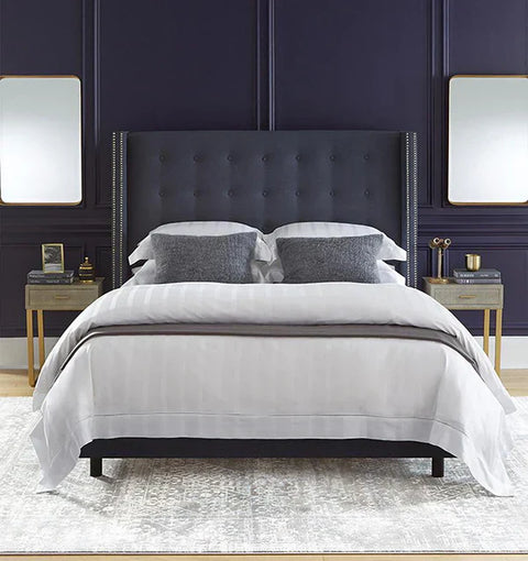 Minimalist Quiet Luxury Egyptian Cotton Sateen Stripe Pillowcase