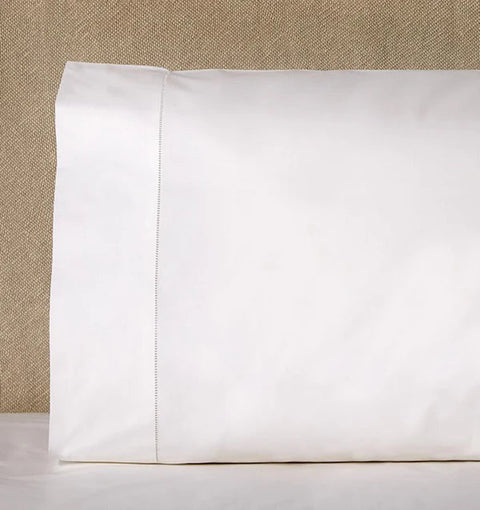 Minimalist Hemstitched Cotton Percale Pillowcase