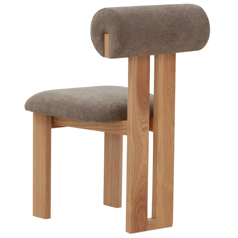 Timeless Minimalist Barrel Back Upholstered Dining Side Chair