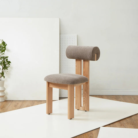 Timeless Minimalist Barrel Back Upholstered Dining Side Chair