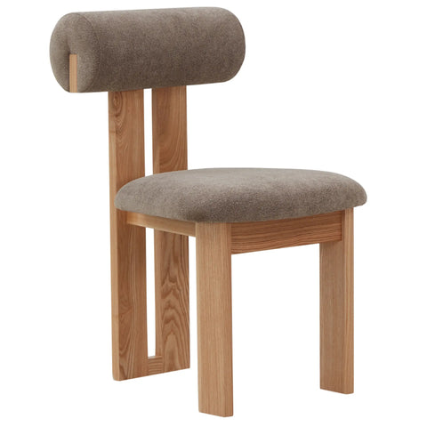 Timeless Minimalist Barrel Back Upholstered Dining Side Chair