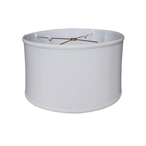 Shallow Drum No Hug Anna Rayon Lamp Shade - Off White