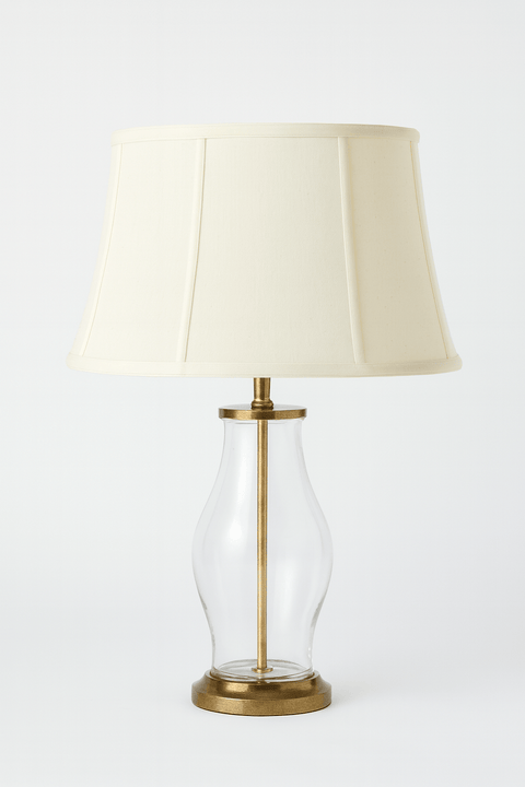 OFF WHITE SUPREME SATIN SHALLOW DRUM OVAL LAMPSHADE | 8-11-16