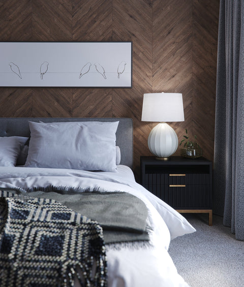 Shelley Ambient Fluted Round Table Lamp for Contemporary Spaces